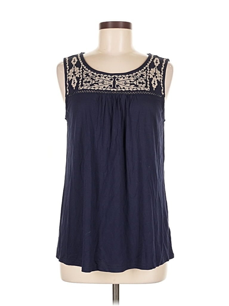 Pre-owned Skies Are Blue Sleeveless Blouse In Blue