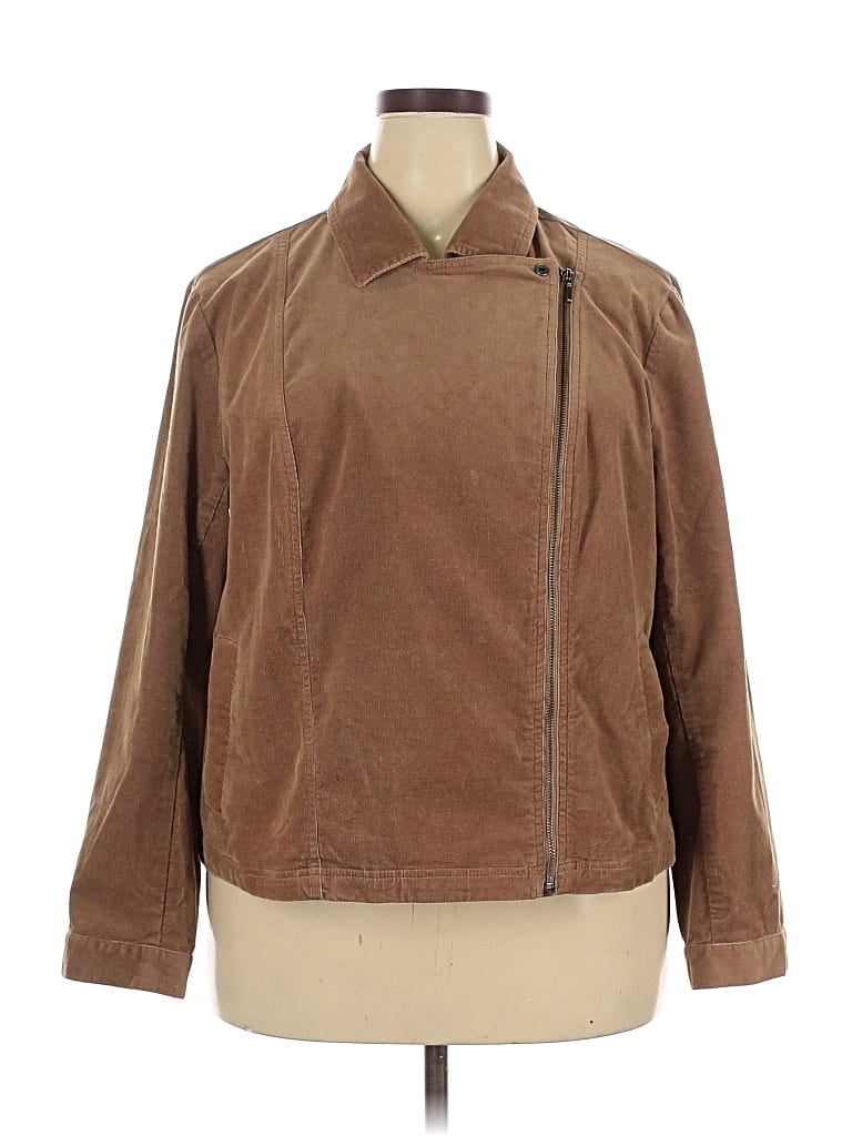 Pre-owned Jjill Jacket In Brown