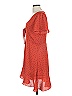 Sugar Lips 100% Polyester Polka Dots Red Orange Casual Dress Size L - photo 5