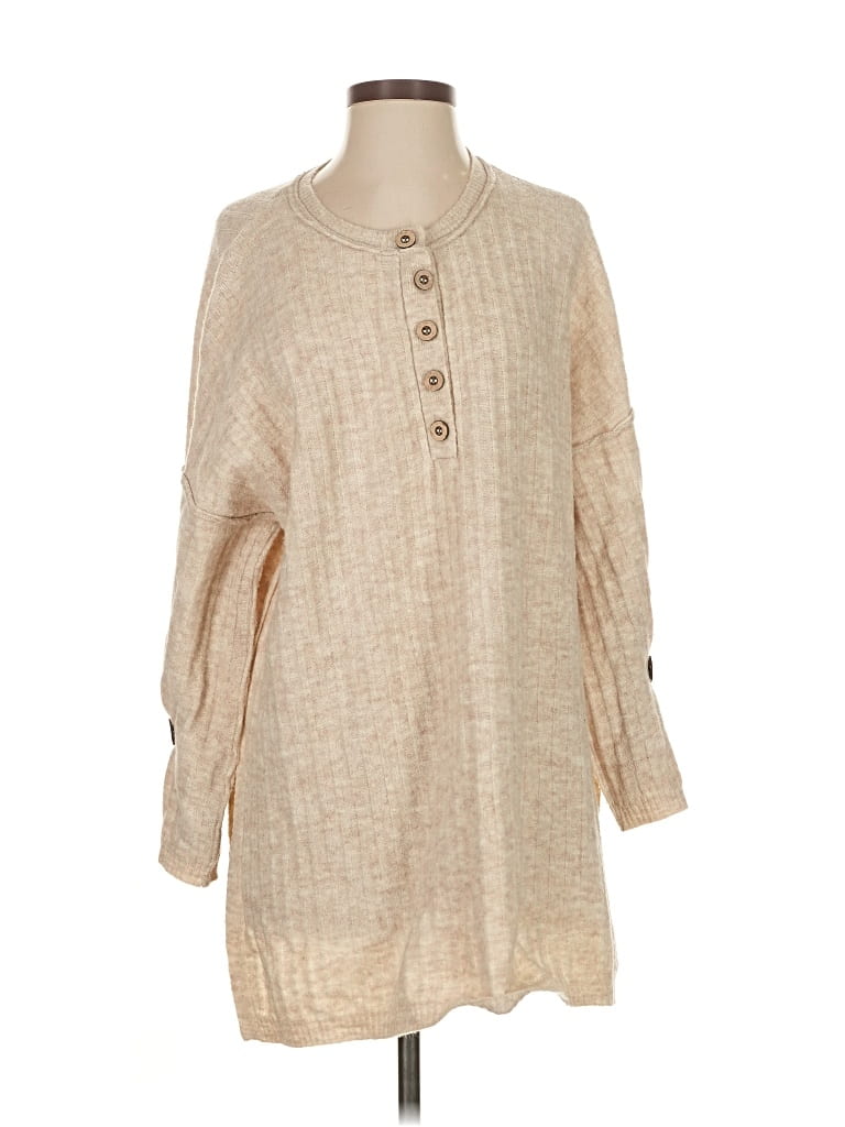 Pre-owned Intimately By Free People Pullover Sweater In Brown