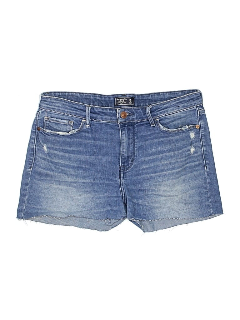 Pre-owned Abercrombie & Fitch Denim Shorts In Blue