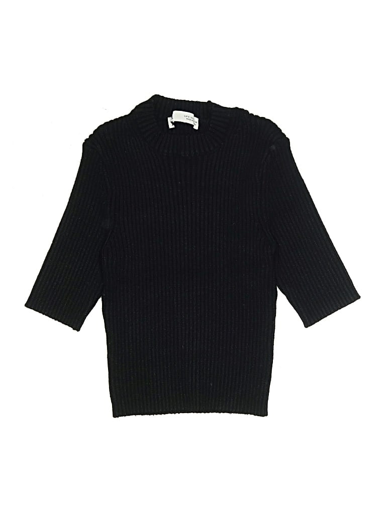 Pre-owned Zara Pullover Sweater In Black
