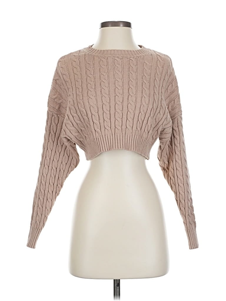 Pre-owned Altar'd State Pullover Sweater In Brown