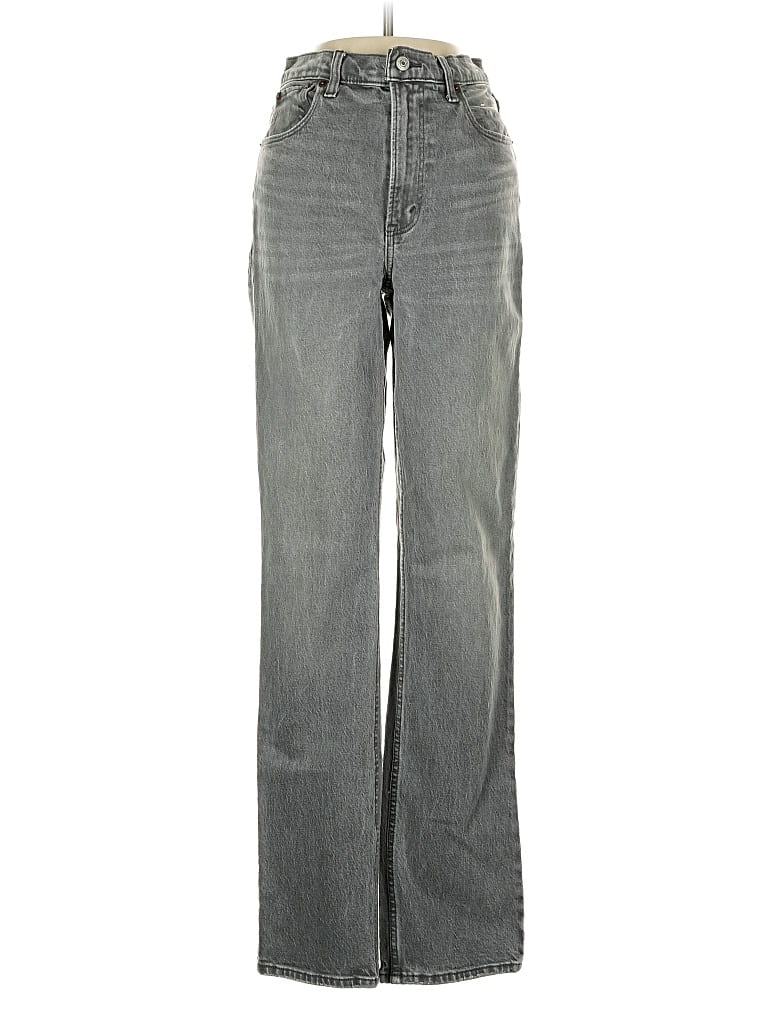 Pre-owned Abercrombie & Fitch Jeans In Gray