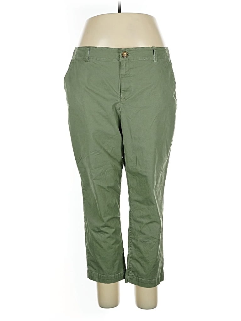 Pre-owned Ann Taylor Loft Khaki Pant In Green