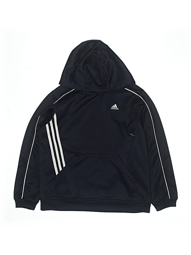 Pre-owned Adidas Originals Kids' Pullover Hoodie In Black