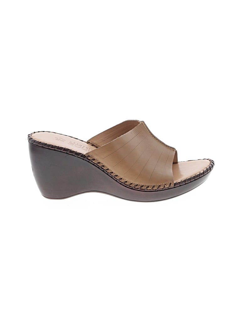Pre-owned Natural Soul By Naturalizer Wedges In Brown