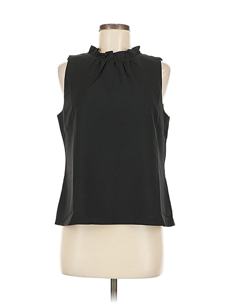Pre-owned J.crew Factory Store Sleeveless Blouse In Black