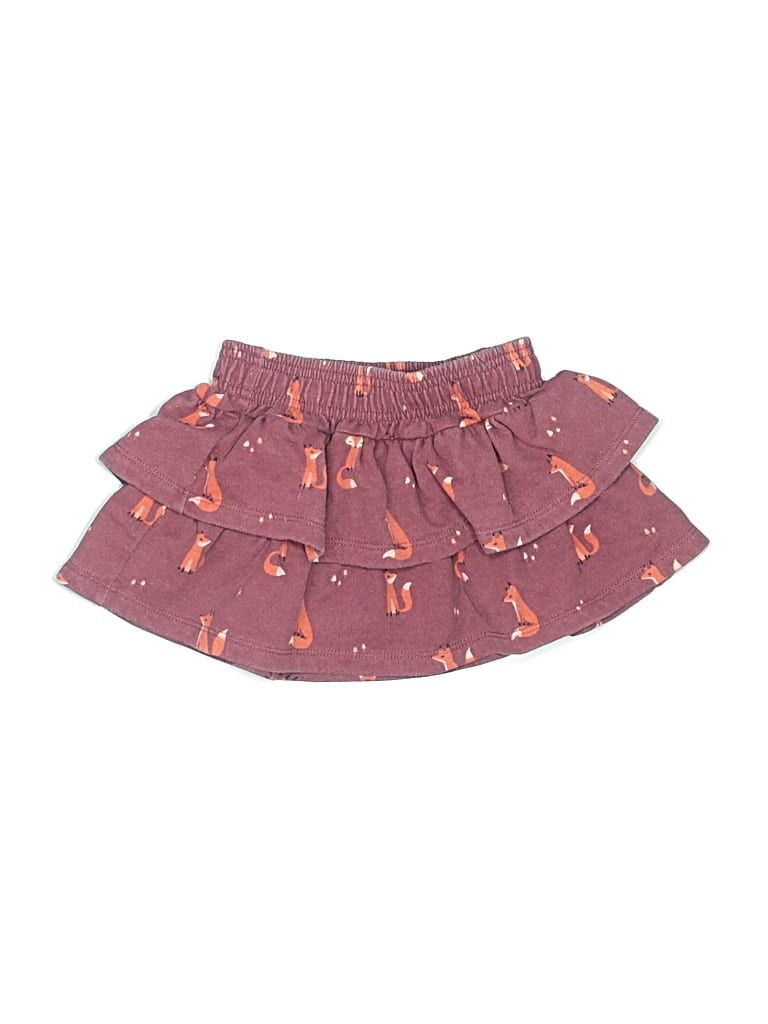 Pre-owned Rumi + Ryder Kids' Skirt In Burgundy