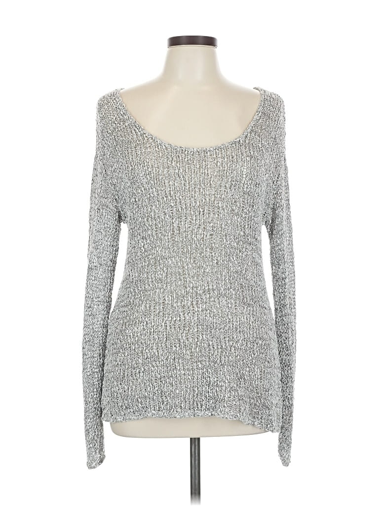 Pre-owned Caslon Pullover Sweater In Silver