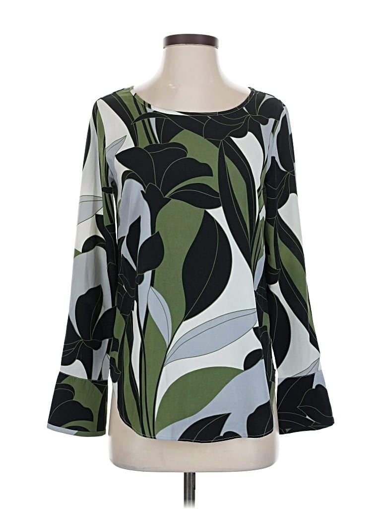 Pre-owned Ann Taylor Long Sleeve Blouse In Green