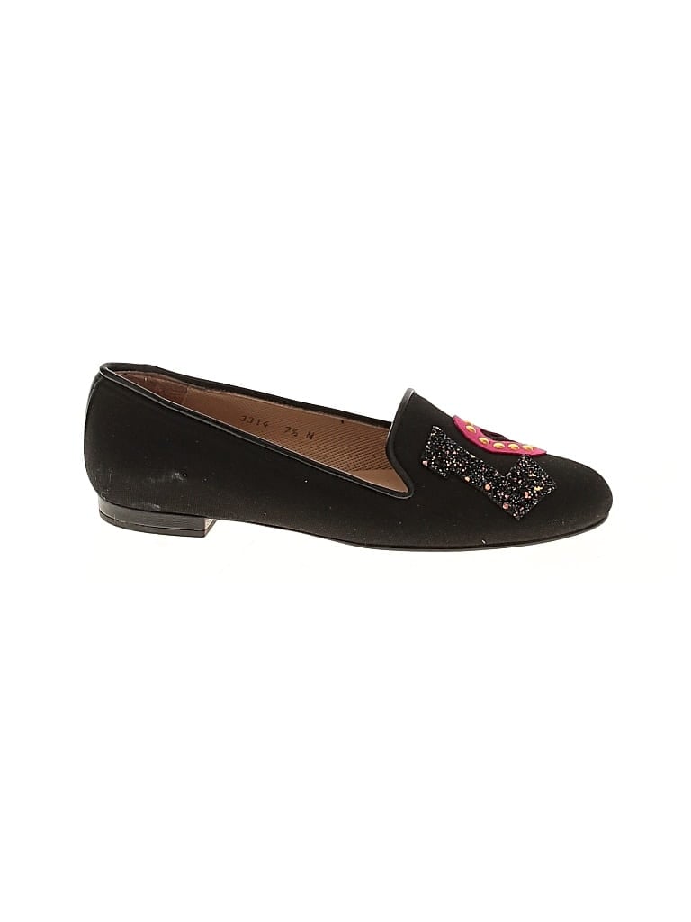 Pre-owned Jon Josef Flats In Black