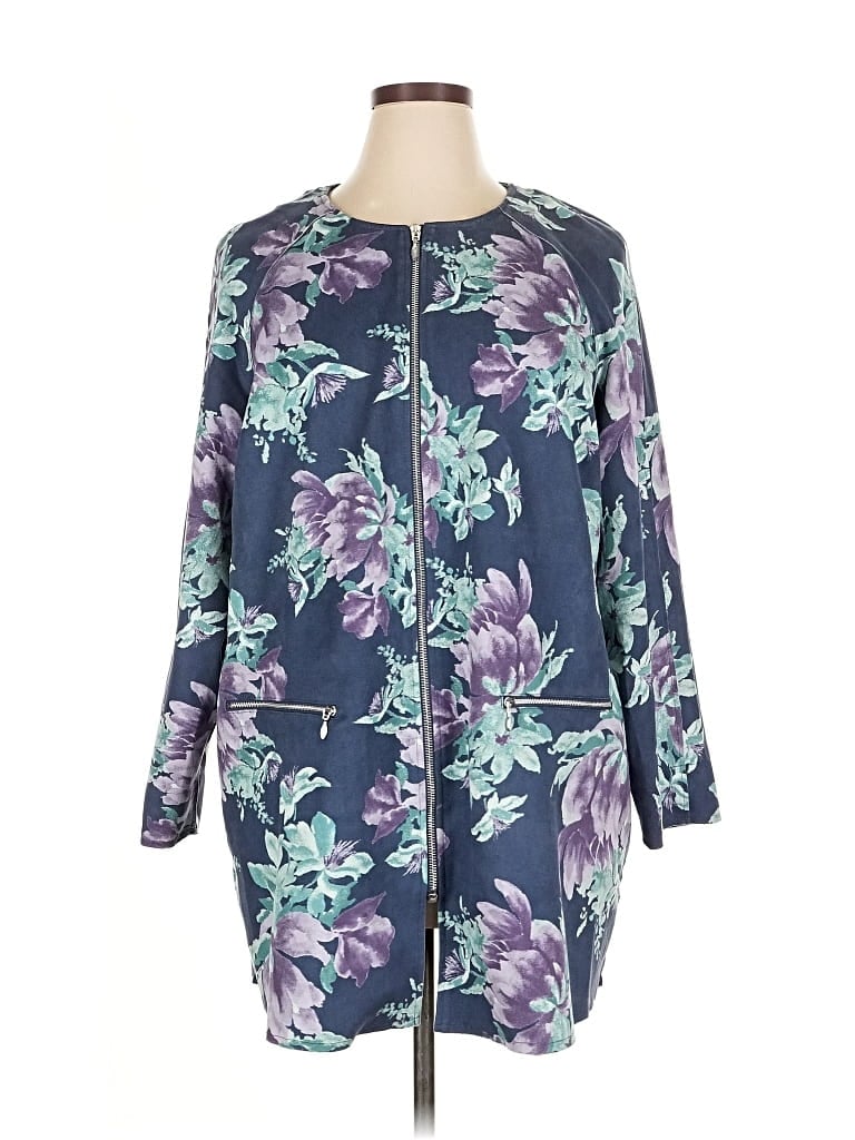 Pre-owned Chico's Cardigan Sweater In Purple