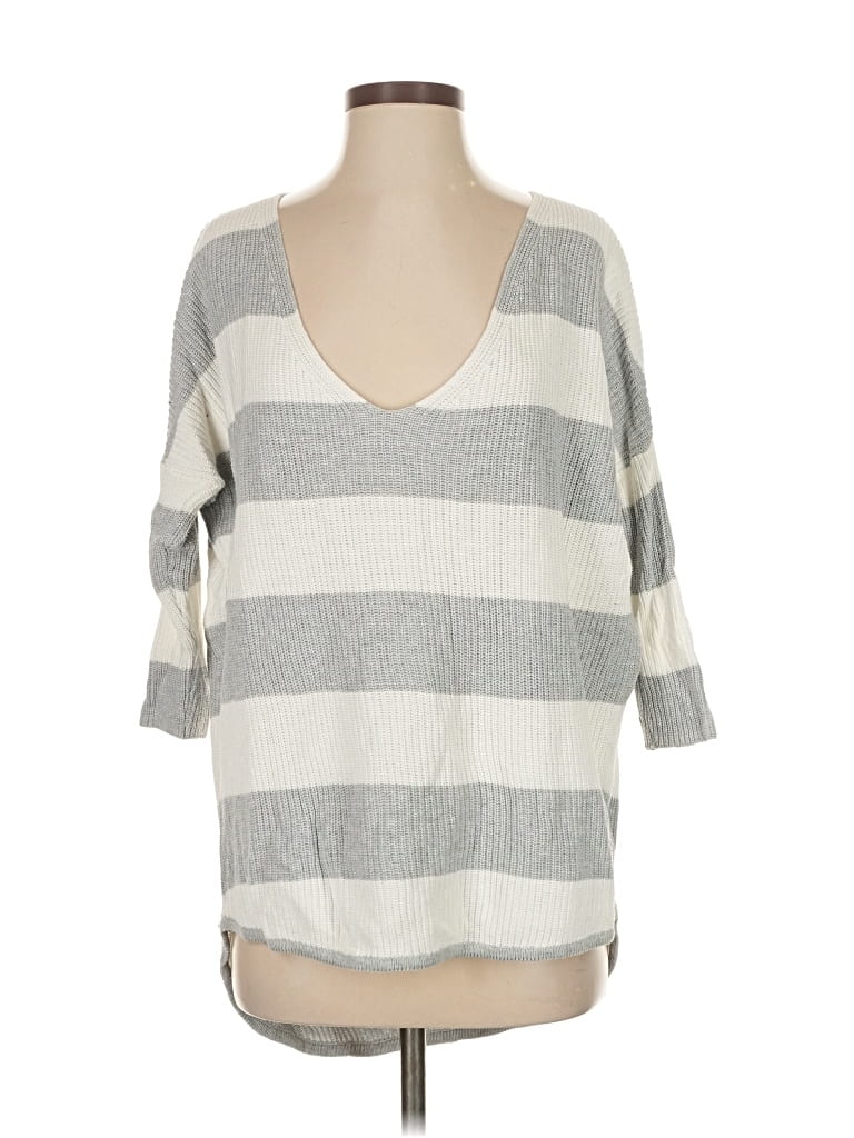 Pre-owned Express Pullover Sweater In Gray