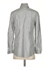 Talbots 100% Cotton Chevron-herringbone Gray Long Sleeve Button-Down Shirt Size XS - photo 2