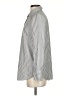 Talbots 100% Cotton Chevron-herringbone Gray Long Sleeve Button-Down Shirt Size XS - photo 5