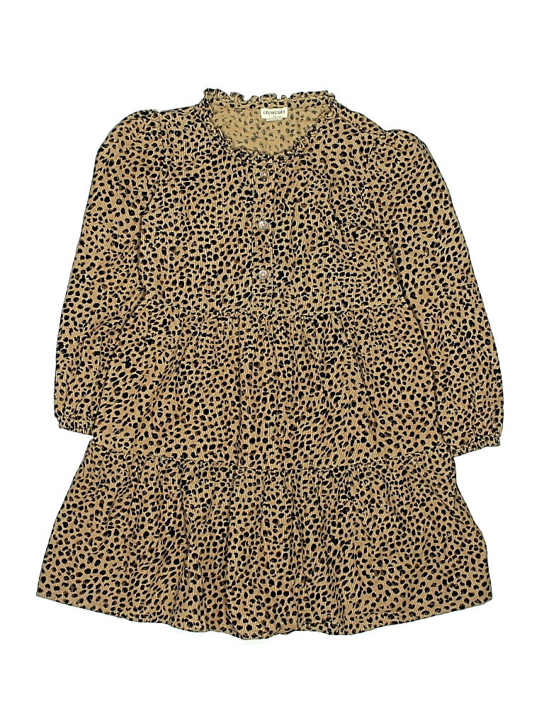 Pre-owned Crewcuts Outlet Kids' Dress In Gold