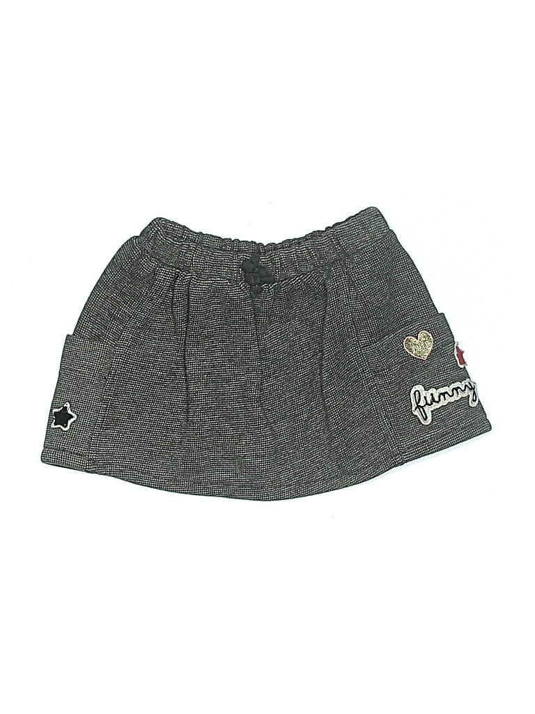 Pre-owned Zara Kids' Skirt In Gray