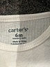 Carter's Solid White Short Sleeve Onesie 3-6 MO / 6 MO - photo 3