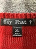 Say What? Color Block Red Pullover Sweater Size XL - photo 7