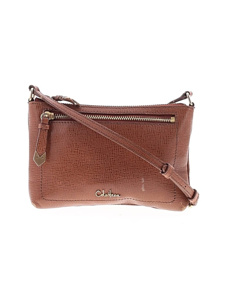Pre-owned Cole Haan Leather Crossbody Bag In Brown