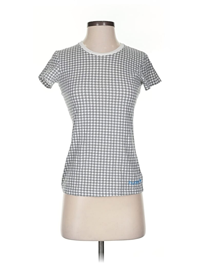 Pre-owned Hurley Short Sleeve T-shirt In Silver