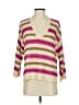 Ann Taylor LOFT 100% Acrylic Stripes Pink Pullover Sweater Size S - photo 1