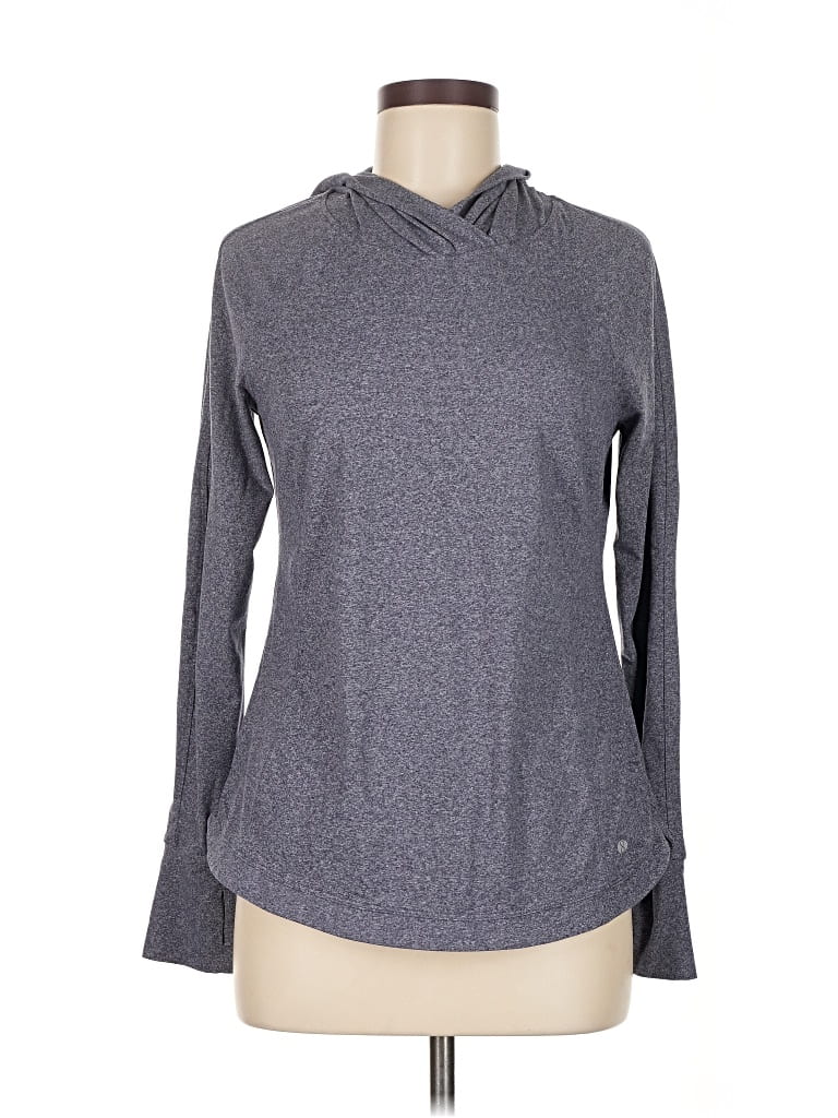 Pre-owned Layer 8 Long Sleeve T-shirt In Gray