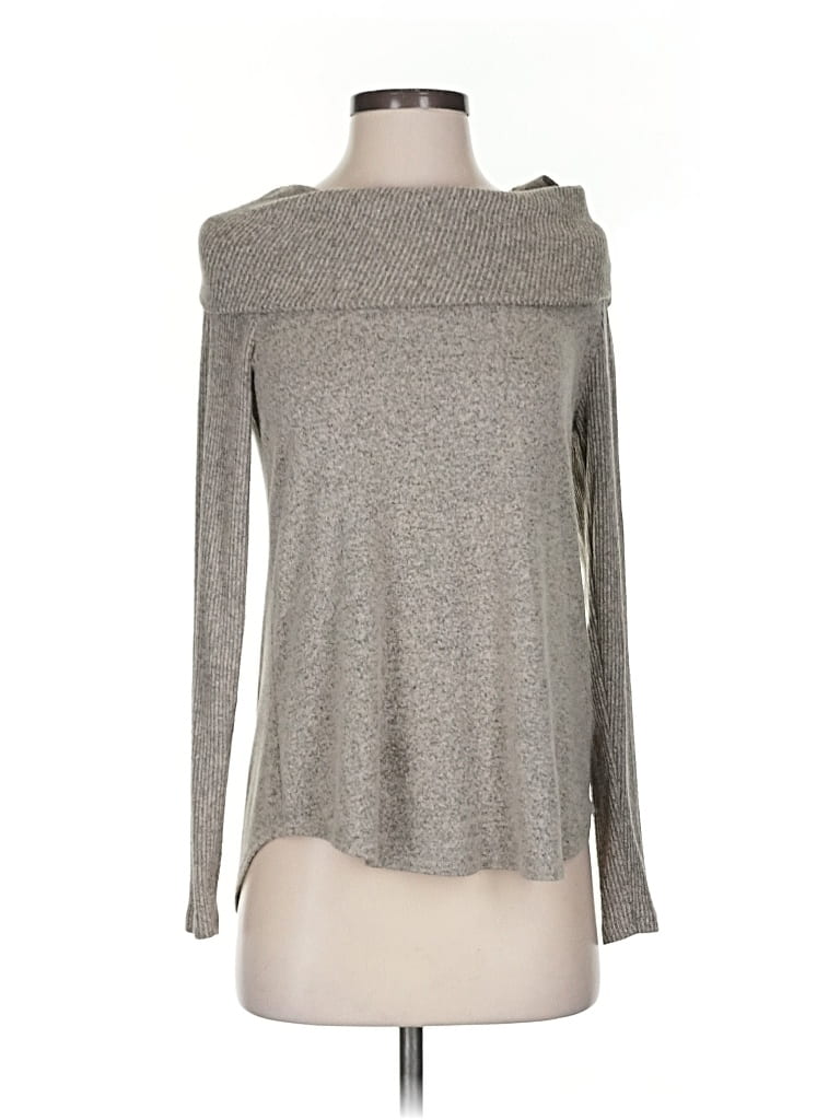 Pre-owned Fortune + Ivy Turtleneck Sweater In Gray