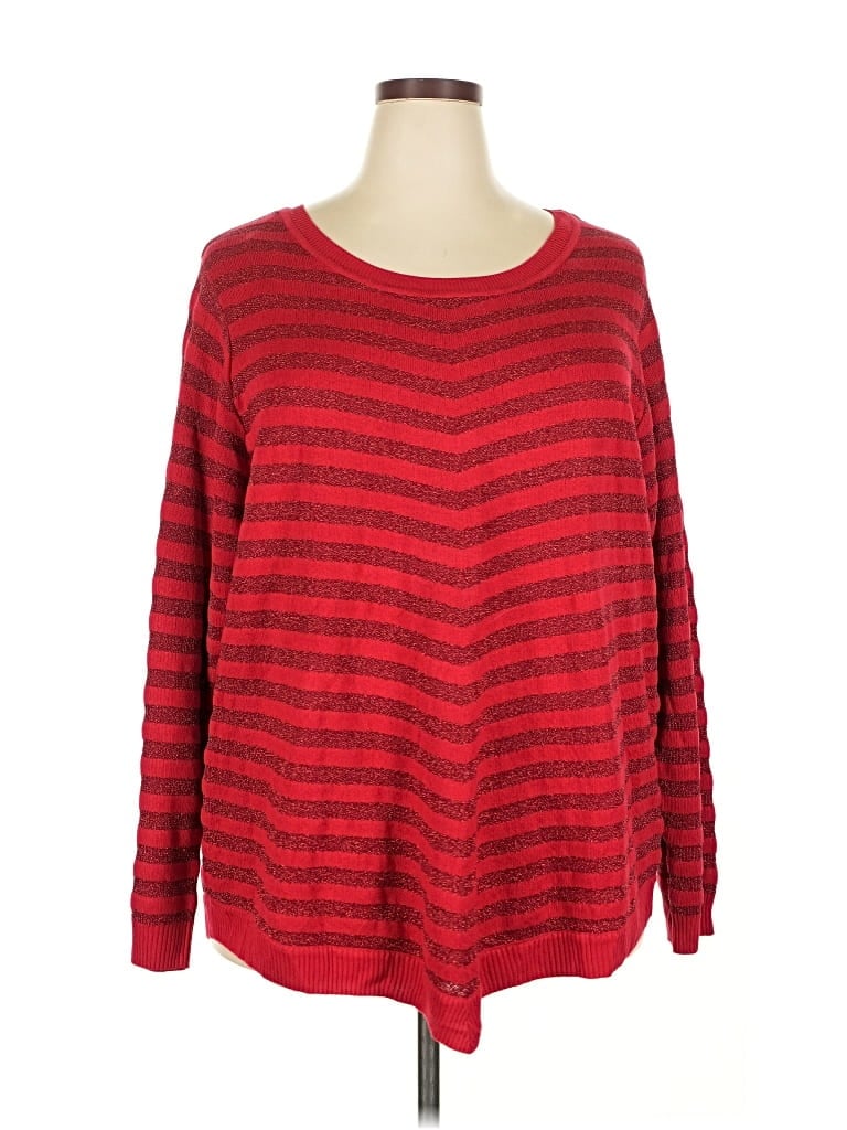 Pre-owned I.n. Studio Pullover Sweater In Red