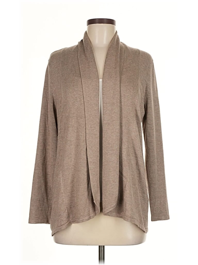 Pre-owned Dressbarn Cardigan Sweater In Brown