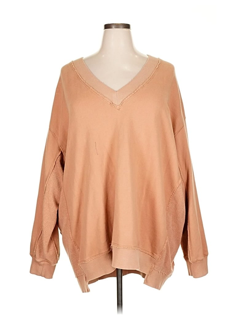 Pre-owned Aerie Pullover Sweater In Brown