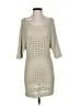 Hinge 100% Acrylic Tan Casual Dress Size S - photo 1