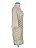 Hinge 100% Acrylic Tan Casual Dress Size S - photo 4