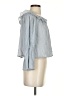 Club Monaco Blue 3/4 Sleeve Blouse Size 2 - photo 4