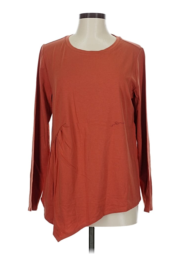 Pre-owned Any Body 3/4 Sleeve T-shirt In Red