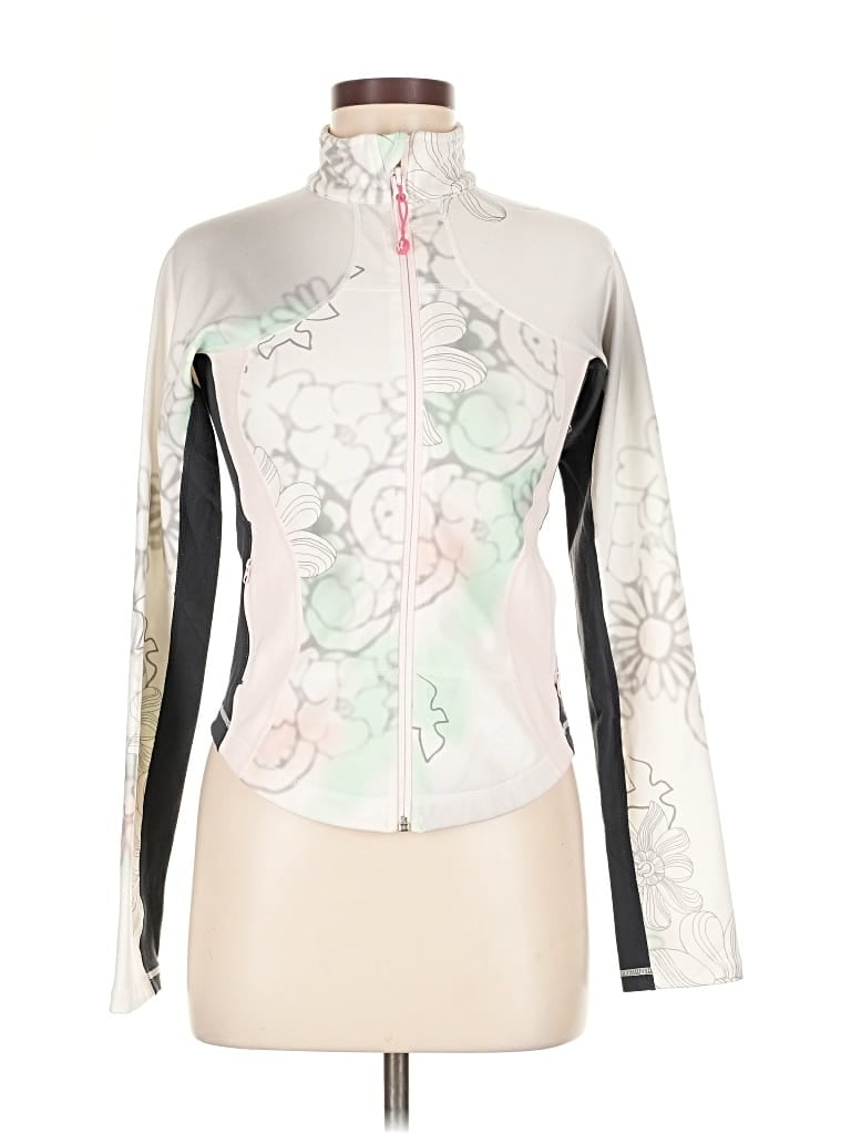 Pre-owned Lululemon Athletica Track Jacket In White