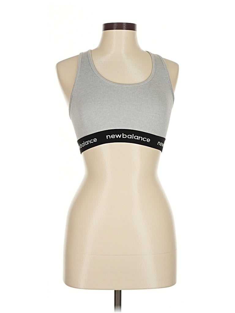 Pre-owned New Balance Sports Bra In Gray