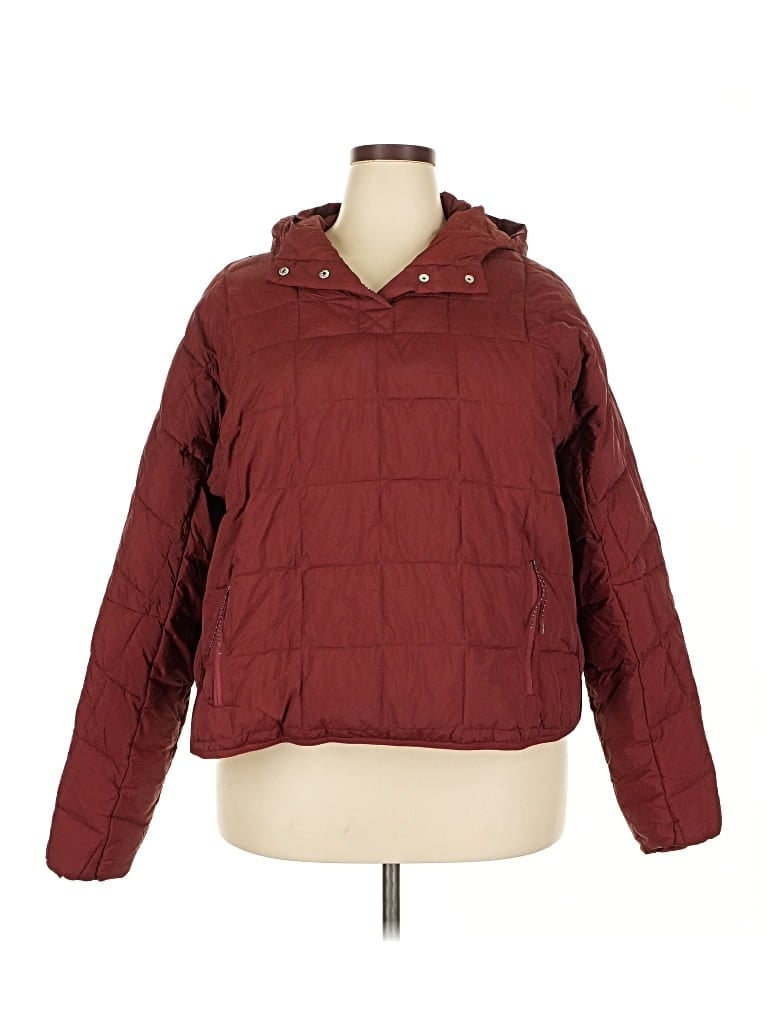 Pre-owned Flx Jacket In Burgundy