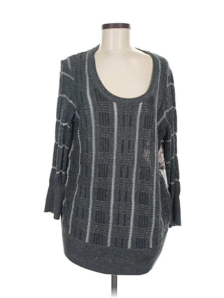 Pre-owned Simply Vera Vera Wang Pullover Sweater In Gray