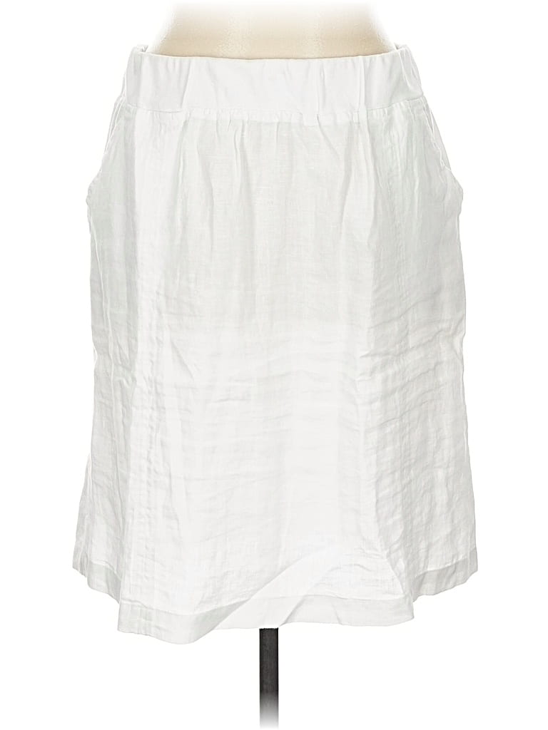 Pre-owned Allen Allen Casual Skirt In White