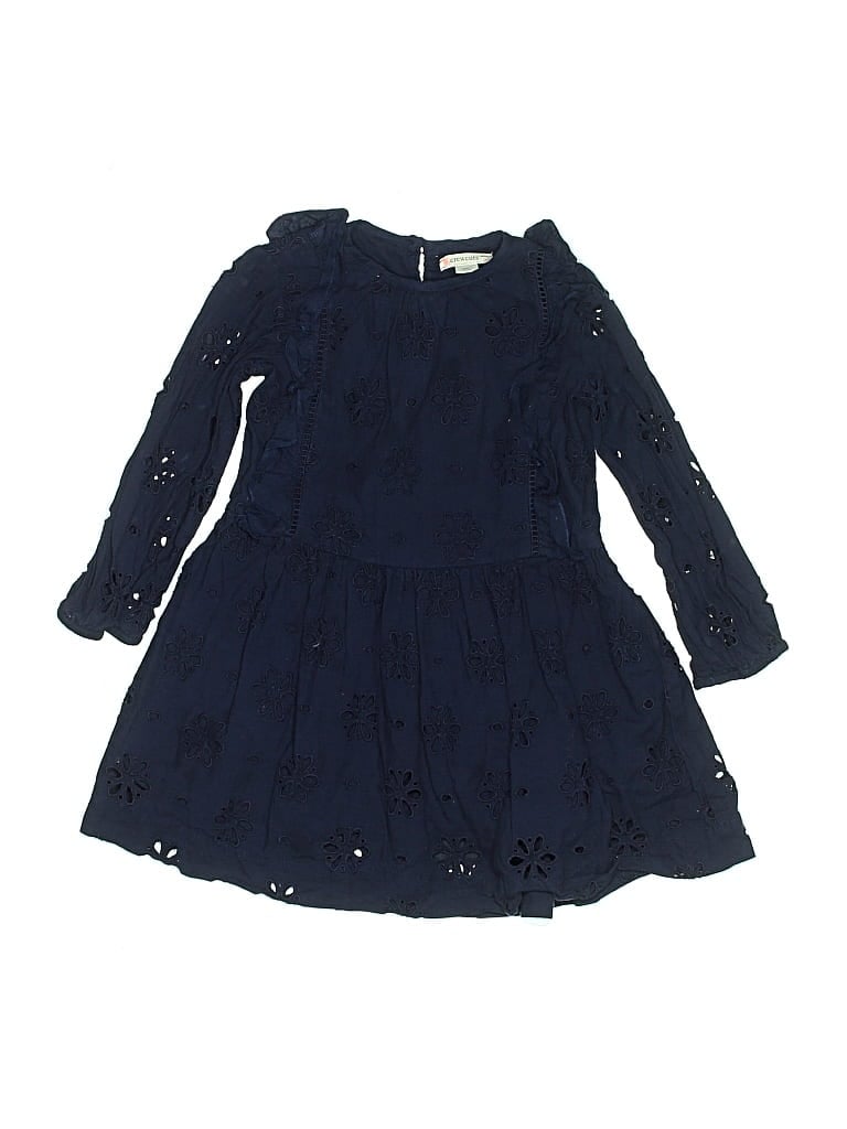 Pre-owned Crewcuts Kids' Dress In Blue