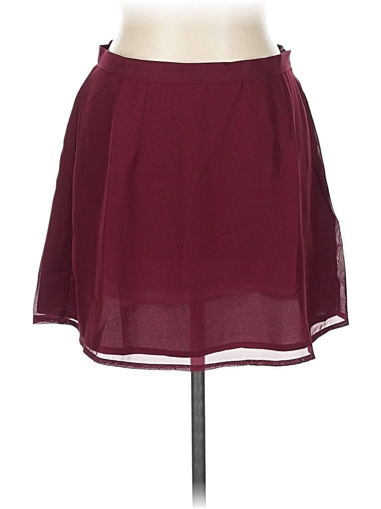 Assorted Brands Casual Skirt In Burgundy