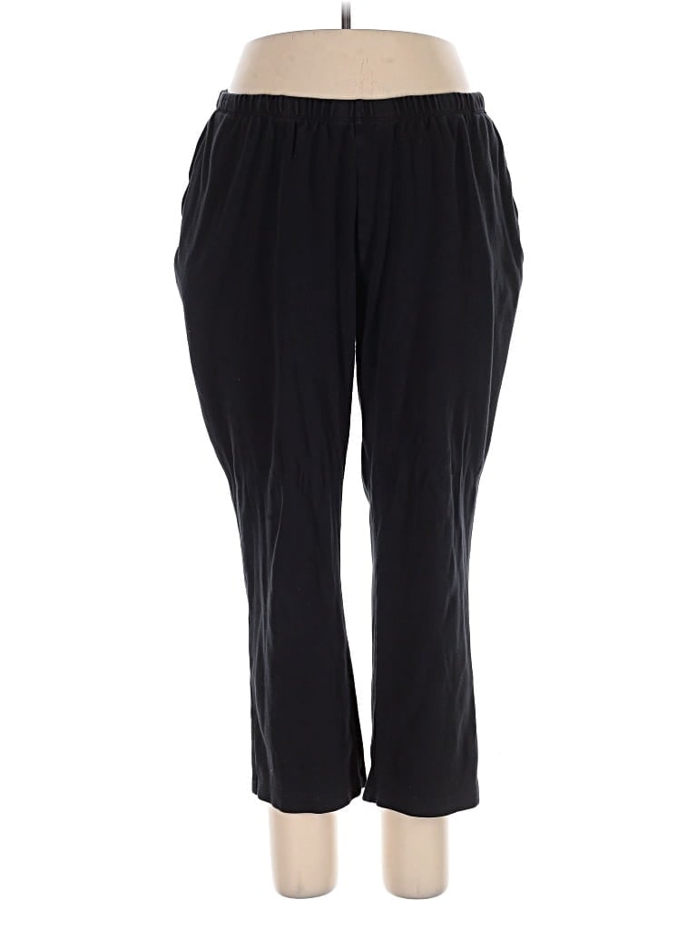 Pre-owned Lands' End Active Pants In Black