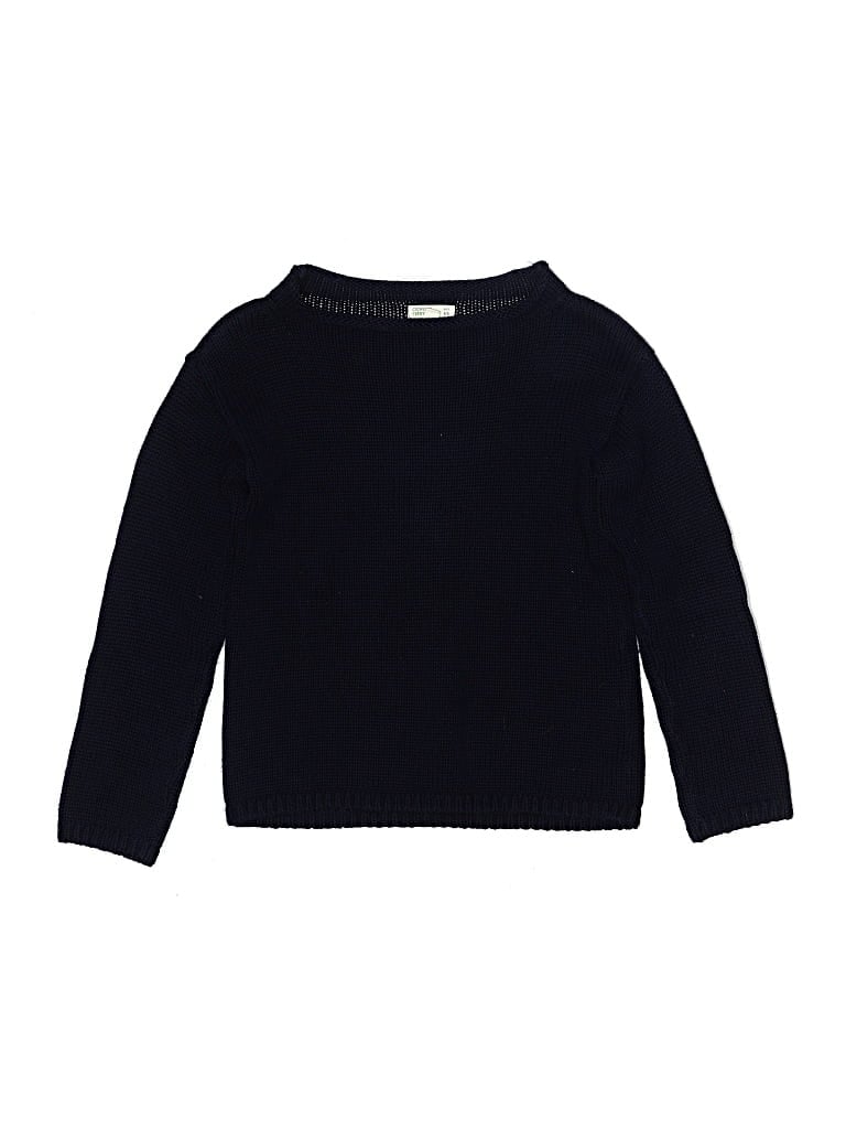 Pre-owned Crewcuts Kids' Pullover Sweater In Blue