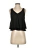 Lush 100% Polyester Black Sleeveless Blouse Size S - photo 1