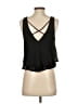 Lush 100% Polyester Black Sleeveless Blouse Size S - photo 2