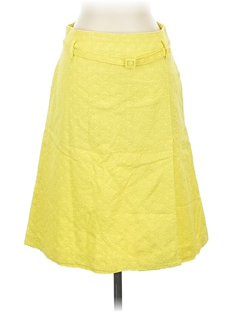 Pre-owned Express Design Studio Casual Skirt In Yellow