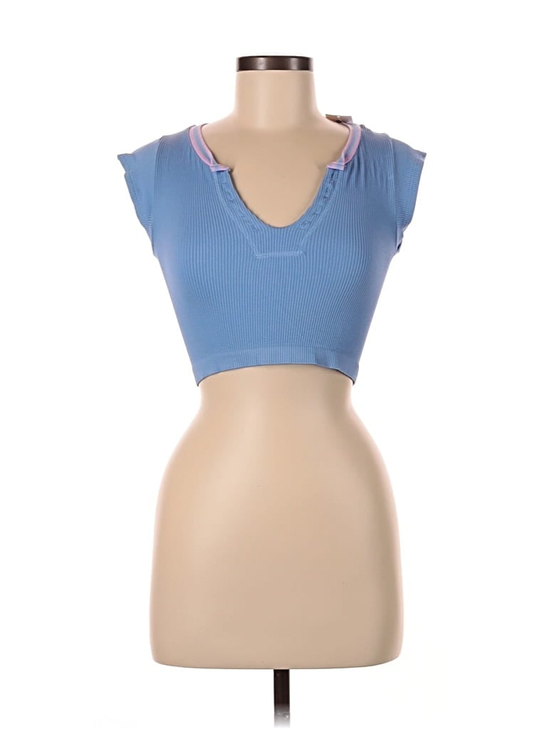 Pre-owned Out From Under Sleeveless Top Blue Sweetheart Neckline Tops