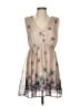 Potter's Pot 100% Polyester Stars Tan Casual Dress Size S - photo 1